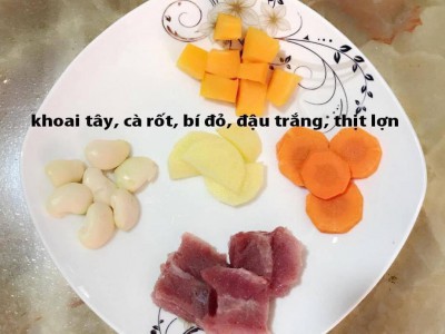 Thực đơn nấu cháo ăn dặm truyền thống (Nguồn: Huê Vũ)