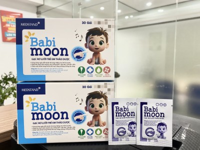 Gạc rơ lưỡi thảo dược Babi Moon (30 gói)