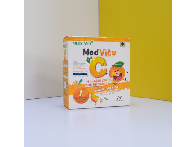 MEDVITA C- Bổ sung Vitamin C giúp tăng đề kháng, nâng cao sức khỏe  (20 ống x 10 ml) 