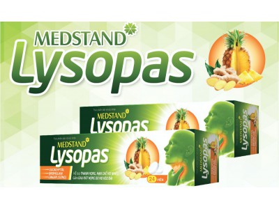Viên ngậm giảm ho Lysopas (Tuyp 24 viên)