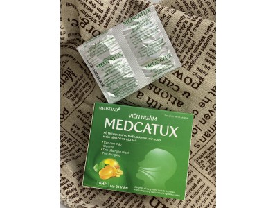 Viên ngậm Medcatux (Hộp 20 viên)